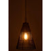 Lampenkap Zwart Rotan 32 cm-Hanglampen-J-Line