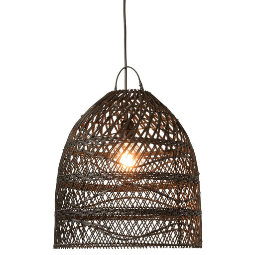 Hanglamp Lampenkap Zwart ijzer 40 cm 40x40x45 cm-Hanglampen-J-Line