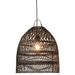 Hanglamp Lampenkap Zwart ijzer 40 cm 40x40x45 cm-Hanglampen-J-Line