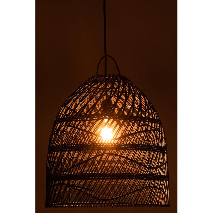 Hanglamp Lampenkap Zwart ijzer 40 cm 40x40x45 cm-Hanglampen-J-Line