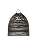 Hanglamp Lampenkap Zwart ijzer 40 cm 40x40x45 cm-Hanglampen-J-Line