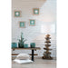 Lamp+kap Drijfhout naturel/wit medium-Tafellampen-J-Line