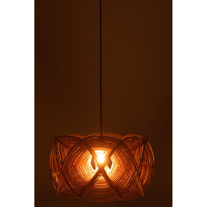 Lampkap Golven rotan naturel-Tafellampen-J-Line
