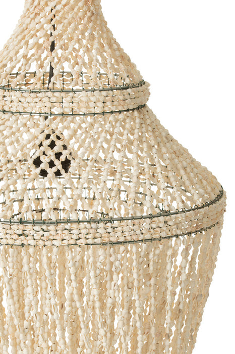 Lampshade Daisy Shell Natural-Hanglampen-J-Line