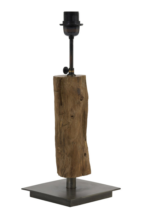 Lampvoet 18x18x30-40 cm SIJI naturel bruin-Lampenvoeten-Light & Living