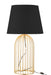 Lampvoet+kap Joni ijzer goud-Tafellampen-J-Line
