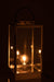 Lantaarn Lamp metaal/glas zilver-Tafellampen-J-Line