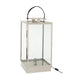 Lantaarn Lamp metaal/glas zilver-Tafellampen-J-Line