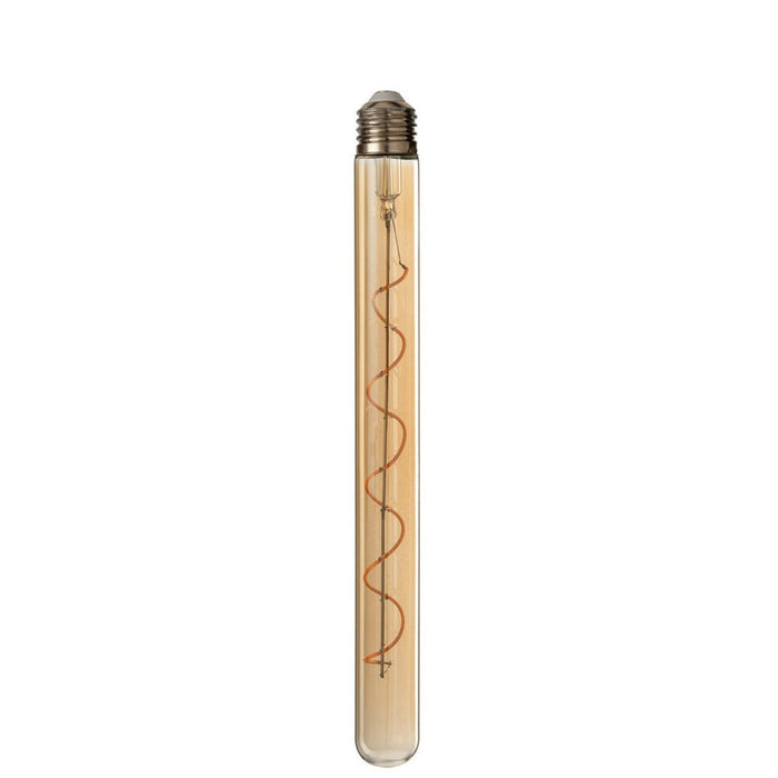 Ledlamp in Box Spiral Glas Geel/Goud E27-Lichtbronnen-J-Line