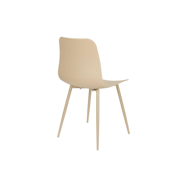 Leon Stoel Beige-Eetkamerstoelen-Creating Home