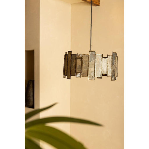 Levan Messing Steen Fineer Hanglamp Rond-Hanglampen-PTMD