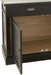 Library Cabinet+Ladder Wood Black/Natural-Boekenkasten-J-Line