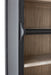 Library Cabinet+Ladder Wood Black/Natural-Boekenkasten-J-Line