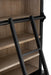 Library Cabinet+Ladder Wood Black/Natural-Boekenkasten-J-Line