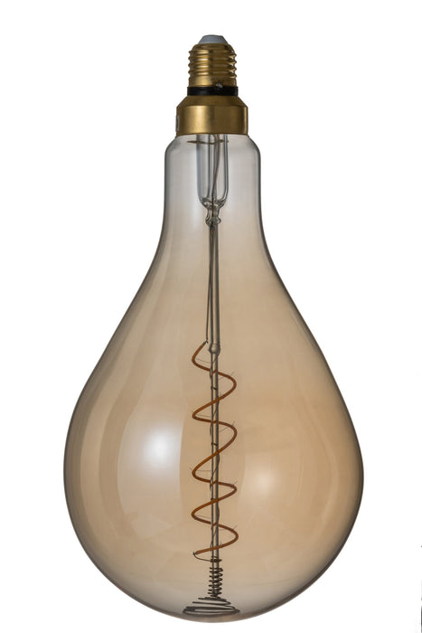 Lichtbron Amber Spiral Transparant 16x16x31 cm-Lichtbronnen-J-Line