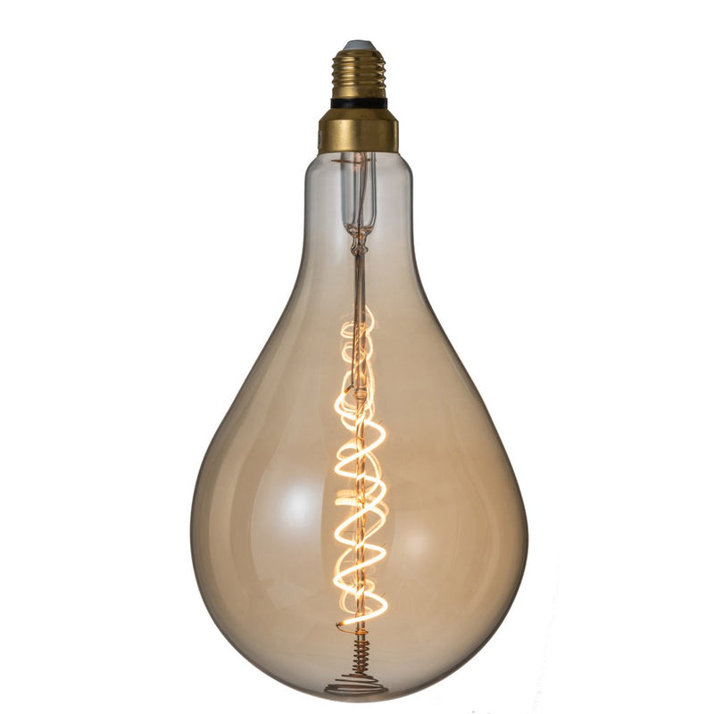 Lichtbron Amber Spiral Transparant 16x16x31 cm-Lichtbronnen-J-Line