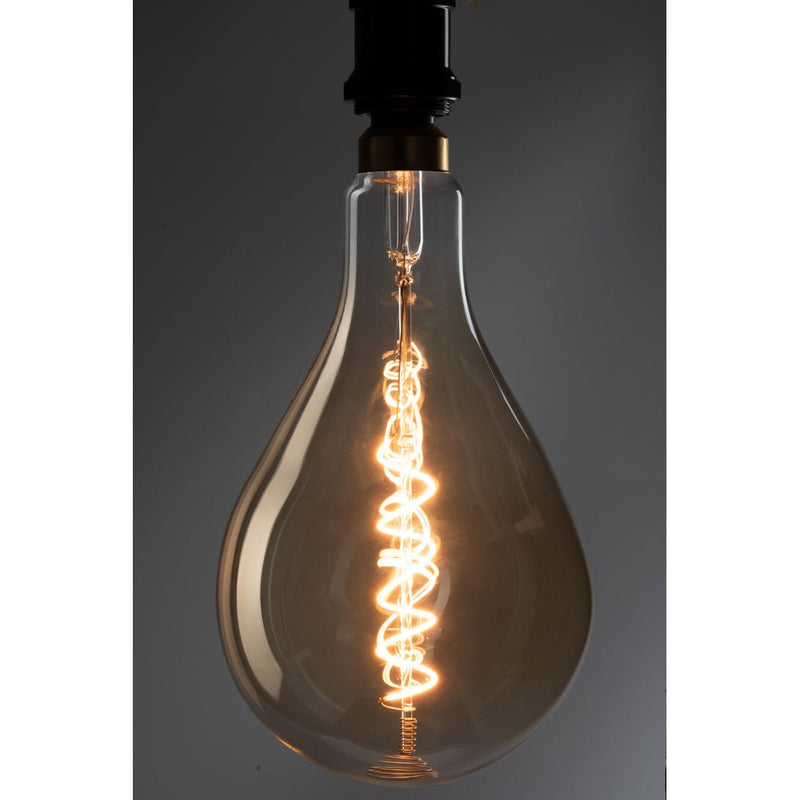 Lichtbron Amber Spiral Transparant 16x16x31 cm-Lichtbronnen-J-Line