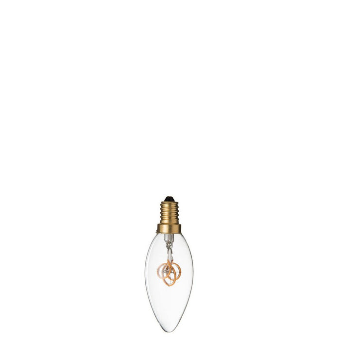 Ledlamp C35 3 Loops E14 Transparant Glas-Tafellampen-J-Line