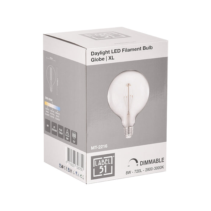 Lichtbron Daglicht Kooldraadlamp Helder Glas 12.5x12.5x17.6 cm-Lichtbronnen-LABEL51