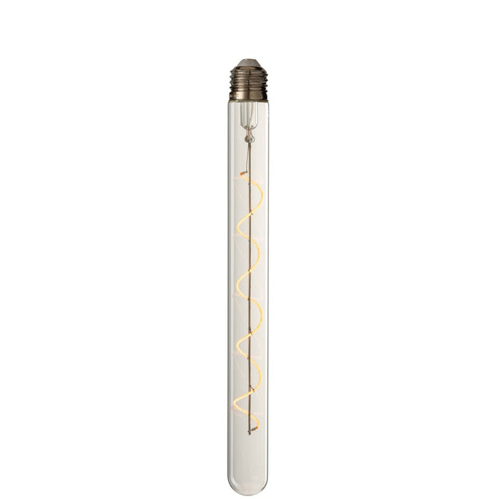 Ledlamp in Box Spiral Glas Geel/Transparent E27-Tafellampen-J-Line