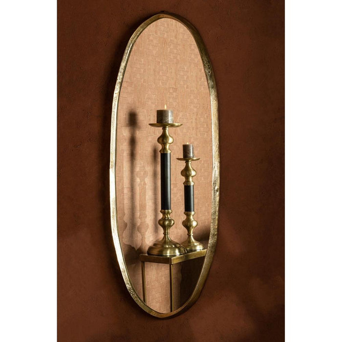 Limera Messing Alu Ovaal Spiegel Irregular Border M-Spiegels-PTMD