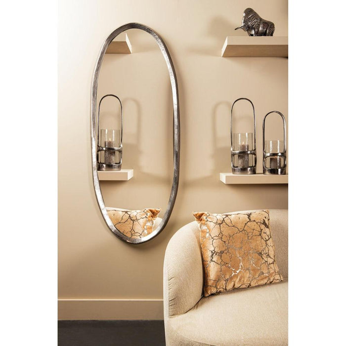 Limera Nickel Alu Ovaal Spiegel Irregular Border M-Spiegels-PTMD