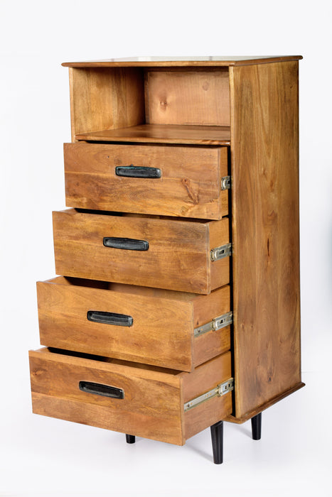 Livingfurn Ayleen 60cm - Naturel - Mangohout-Opbergkasten-Livingfurn