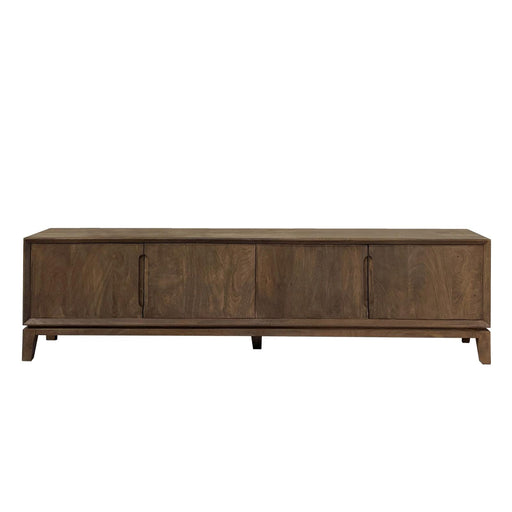 Livingfurn Cortez 210cm - Bruin - Mangohout-Dressoirs-Livingfurn
