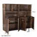 Livingfurn Elan Brown 180cm - Bruin - Metaal-Opbergkasten-Livingfurn