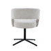 Livingfurn Isabel Beige - Beige - Metaal - draaibaar-Eetkamerstoelen-Livingfurn