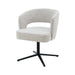Livingfurn Isabel Beige - Beige - Metaal - draaibaar-Eetkamerstoelen-Livingfurn