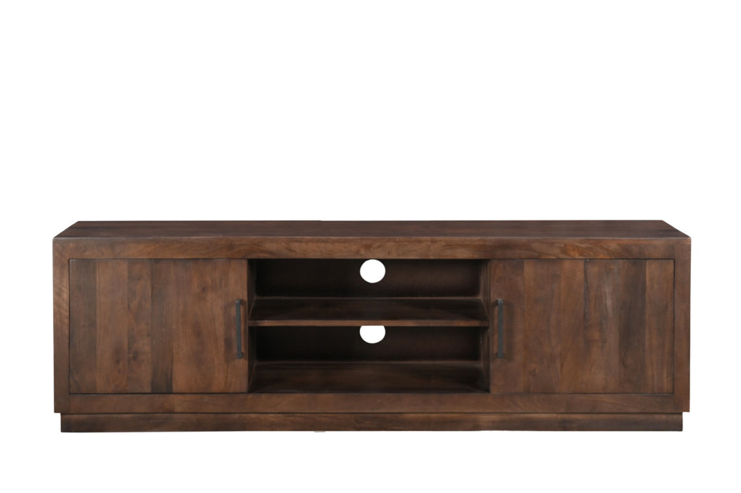 Livingfurn Jaxx Brown 150cm - Bruin - Mangohout-Dressoirs-Livingfurn