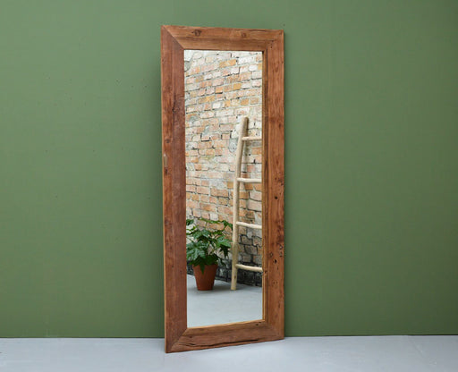 Livingfurn Mirror Erosie 200x80 cm - Naturel - Hout-Spiegels-Livingfurn