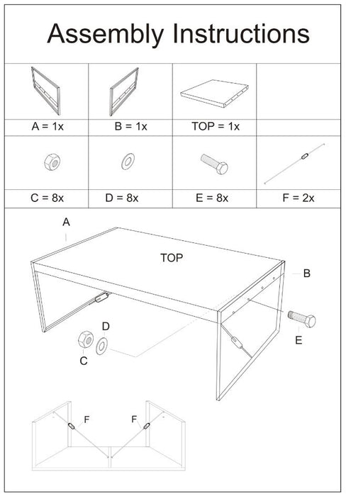Livingfurn Nairobi 140x80 cm - Naturel - Metaal-Eettafels-Livingfurn