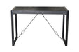 Livingfurn Norris Bar Table 140cm - Zwart - Metaal-Eettafels-Livingfurn