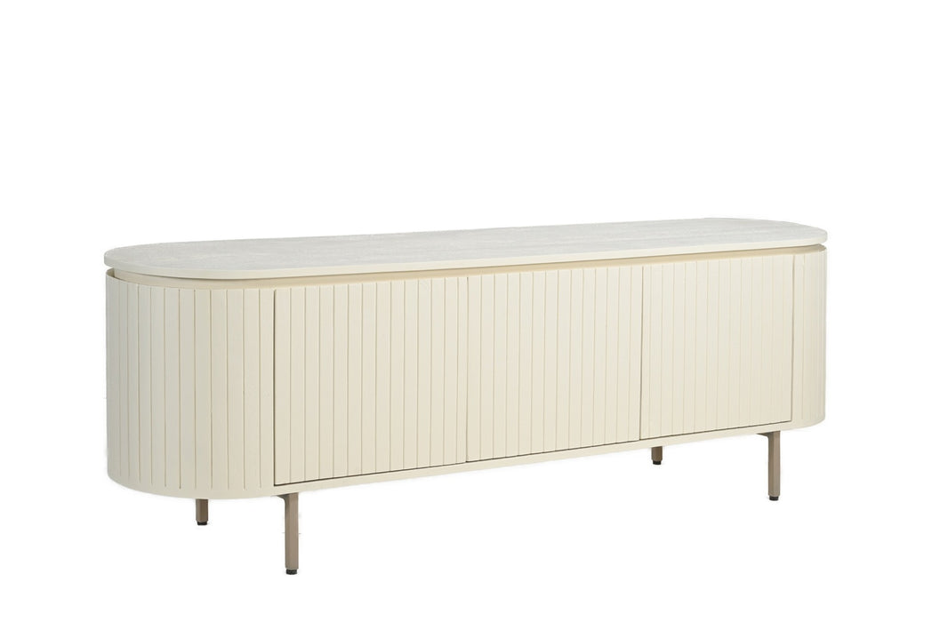 Livingfurn Patou 170cm - Beige - Metaal-Dressoirs-Livingfurn