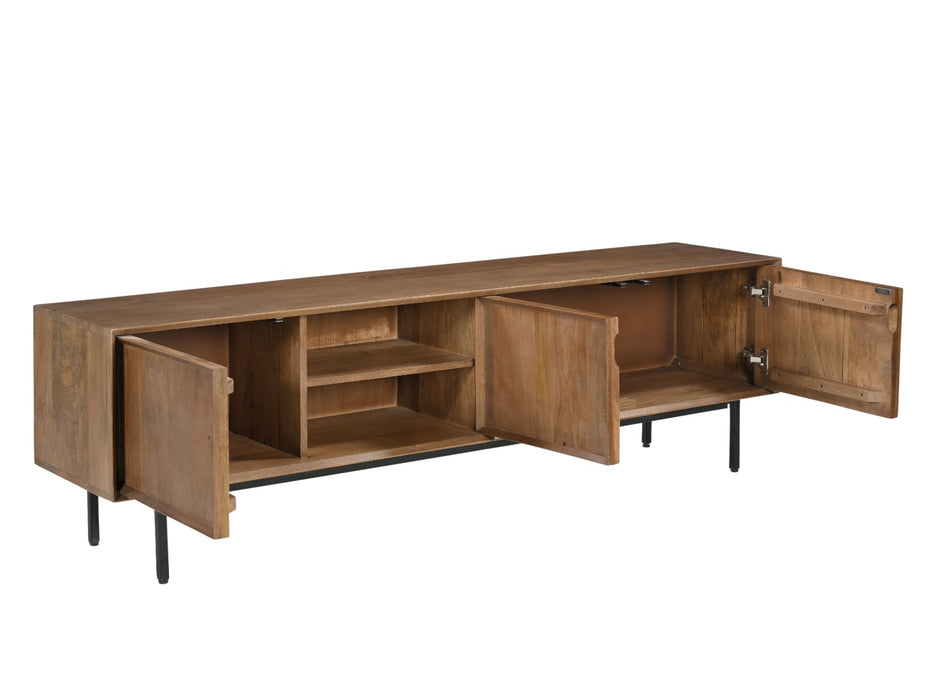 Livingfurn Ravenstein 180cm - Naturel - Metaal-Dressoirs-Livingfurn