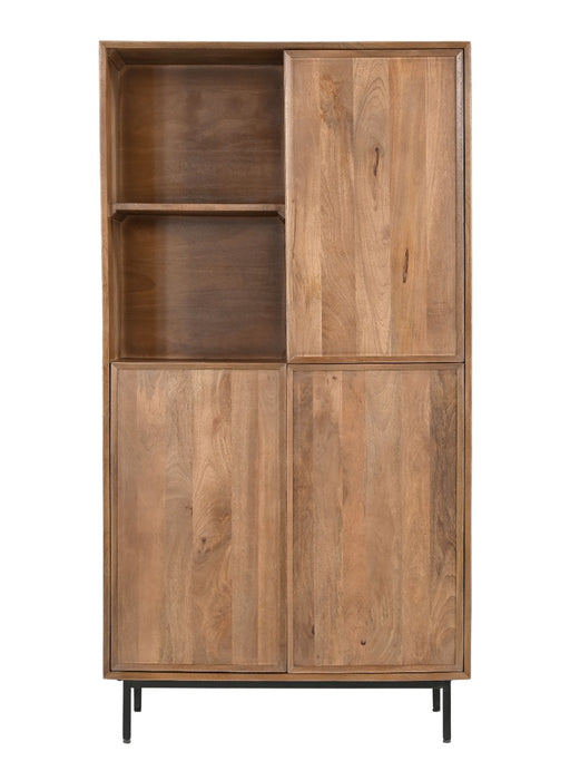 Livingfurn Ravenstein 90cm - Naturel - Metaal-Opbergkasten-Livingfurn