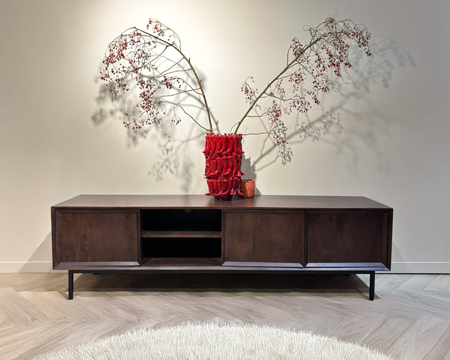 Livingfurn Ravenstein Brown 180cm - Bruin - Metaal-Dressoirs-Livingfurn