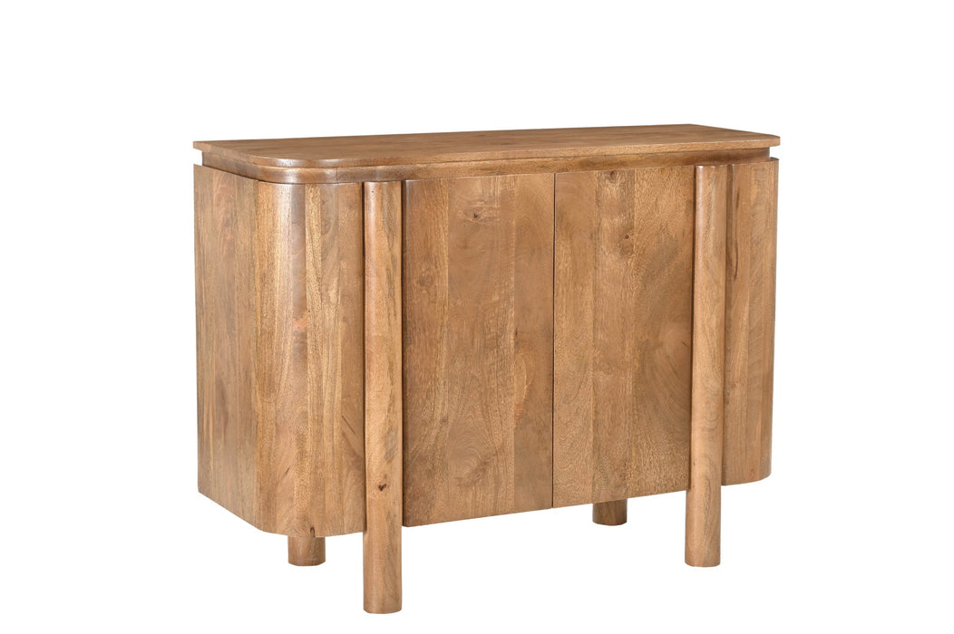 Livingfurn Salano 105cm - Naturel - Mangohout-Dressoirs-Livingfurn