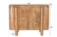 Livingfurn Salano 105cm - Naturel - Mangohout-Dressoirs-Livingfurn