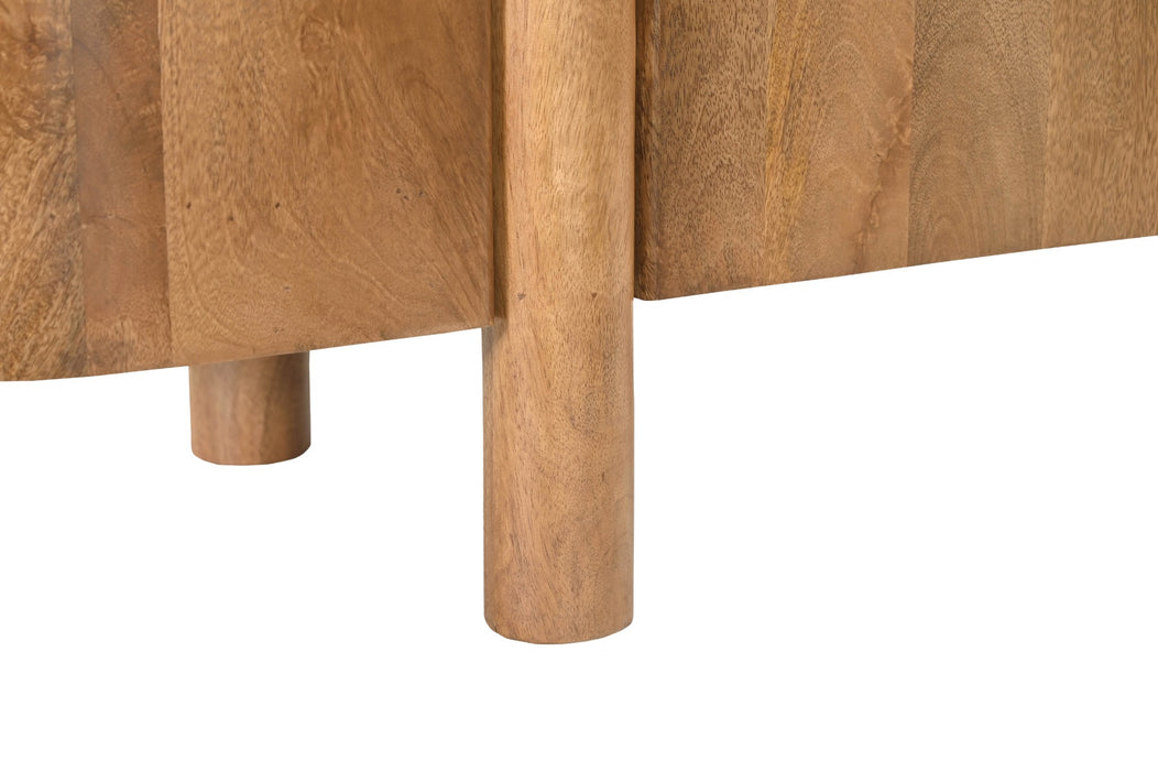 Livingfurn Salano 150 cm - Naturel - Mangohout-Opbergkasten-Livingfurn