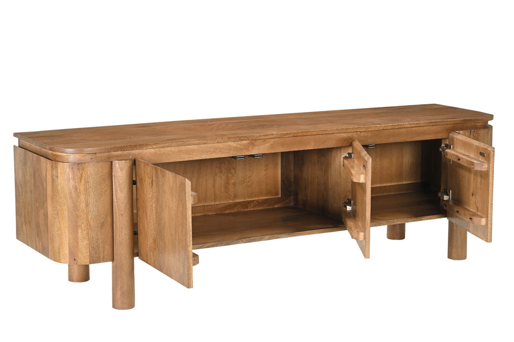 Livingfurn Salano 170 cm - Naturel - Mangohout-Dressoirs-Livingfurn