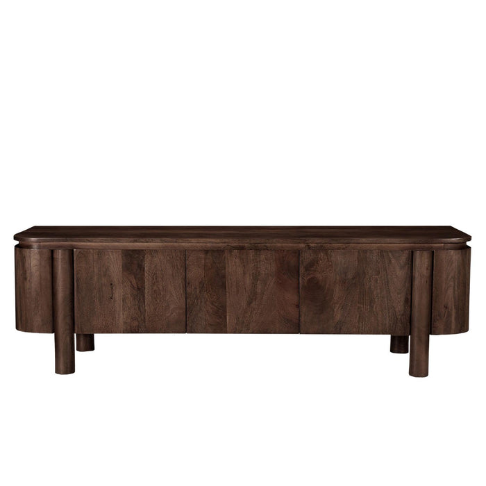 Livingfurn Salano Brown 170 cm - Bruin - Mangohout-Dressoirs-Livingfurn