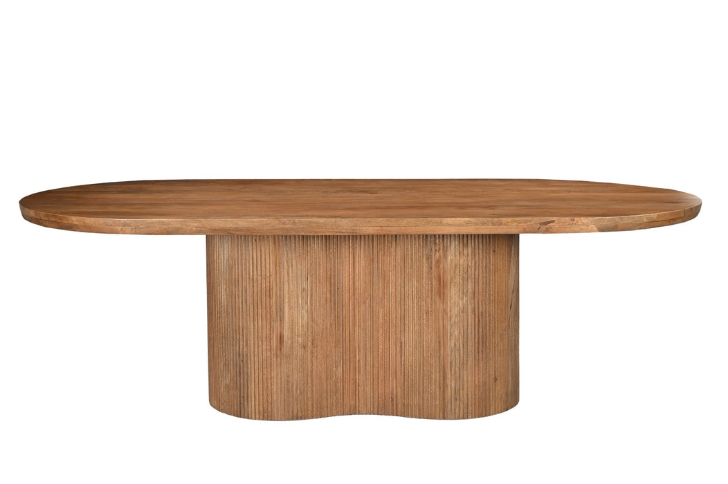 Livingfurn Sevilla 250cm - Naturel - Mangohout-Eettafels-Livingfurn