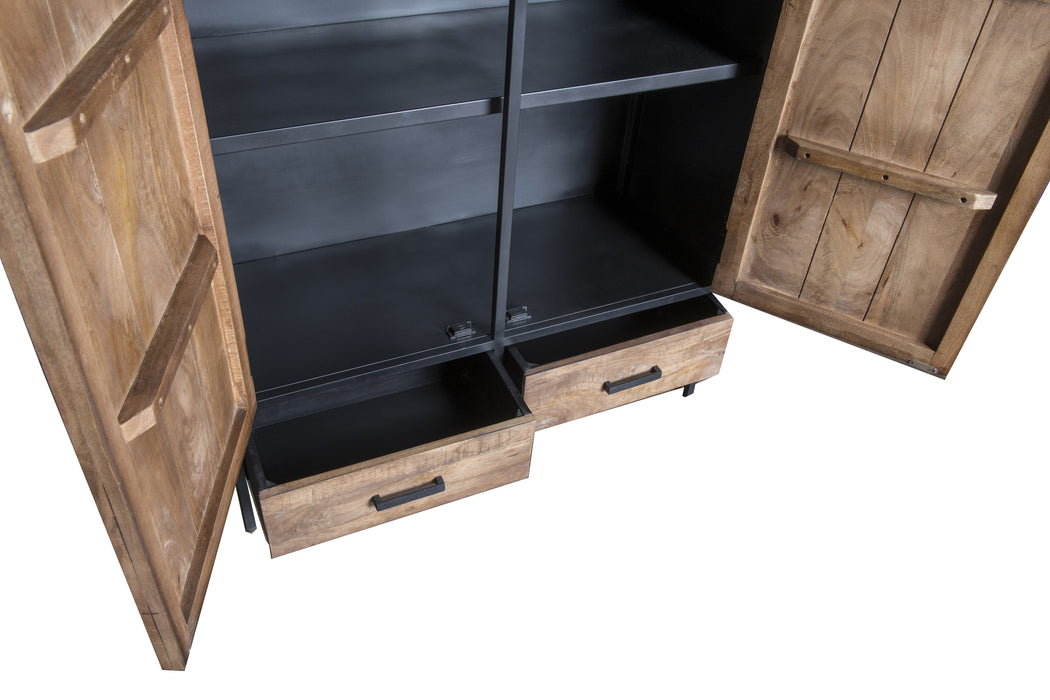 Livingfurn Sturdy 100cm - Naturel - Metaal-Opbergkasten-Livingfurn