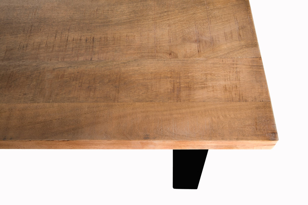 Livingfurn Sturdy U 160x90 cm - Naturel - Metaal-Eettafels-Livingfurn