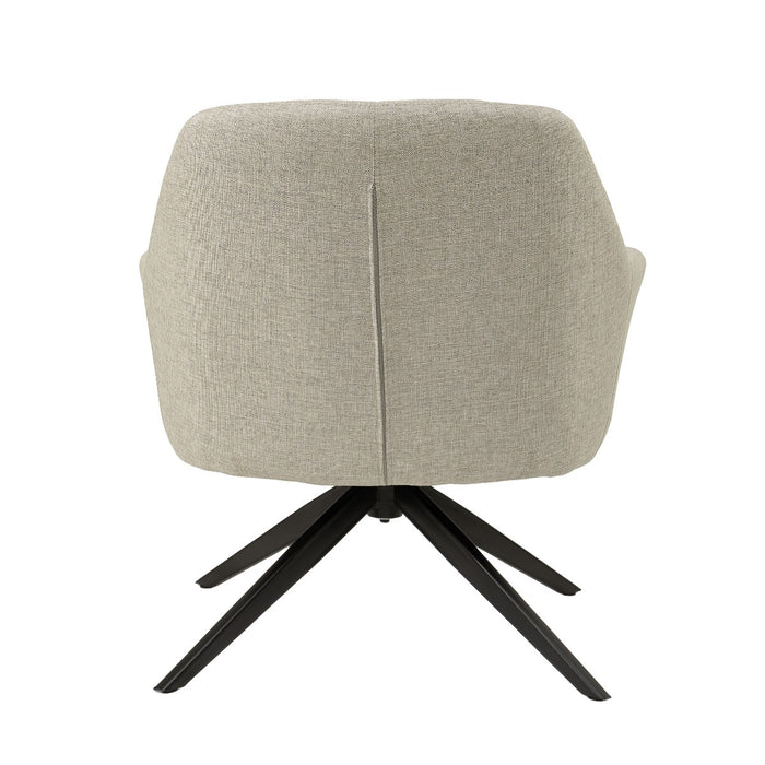 Livingfurn Tom Sand - Beige - Metaal-Fauteuils-Livingfurn