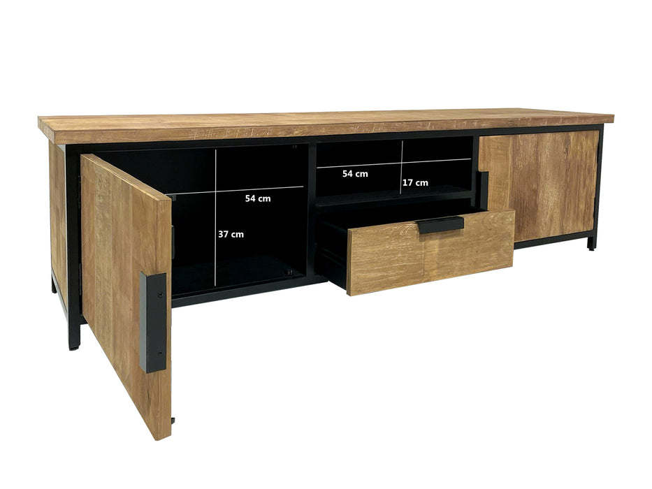 Livingfurn Tomar 180cm - Naturel - Hout-Dressoirs-Livingfurn