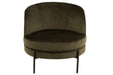 Lounge Chair Round Textile/Metal Green-Fauteuils-J-Line